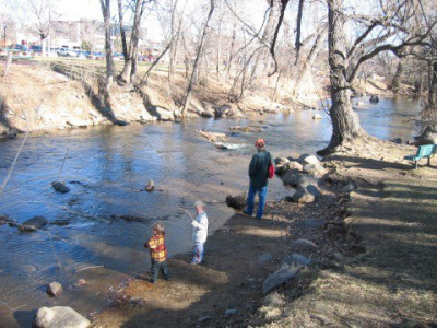 Boulder Creek by the library