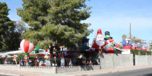 Holiday Display in the City.  Some neighborhoods come alive.