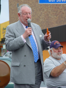 May 2009. Our fearless leader at the time.  Don't remember what the carrot was all about. 