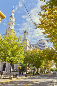 K Street really shines during the Autumn season. 