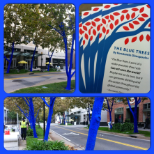 blue trees on k street. this installation makes me feel so proud to live in a city that tremendously values public art! 