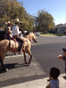 The 7th Annual Hispanic/Latino parade, 12th Avenue &amp; Franklin Blvd., Oct 2012.  Charro horses, classic cars, Aztec&amp; Folklorico dance, bandas