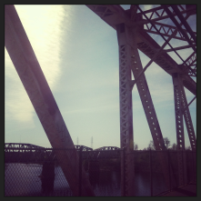 Bike riding on the Northern Bike Trail (by Hwy 160)