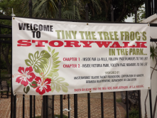 Par-la-Ville Park, Hamilton, Bermuda - has an annual "Storywalk in the Park." Our children look forward to this every year! 