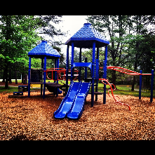 Playground structure at Unity Village park