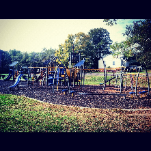 East Durham Park has a variety of features on play structure and also holds a youth baseball field, basketball courts and picnic shelter