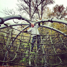 Even the Parks workers take time once in a while to enejoy our park system