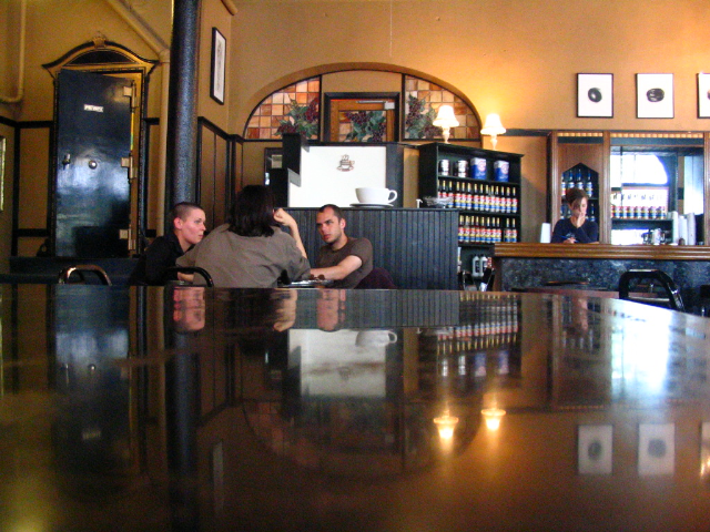 Inside the Urban Stampede. One of Grand Forks best known coffee shops. Taken spring of 2005.