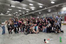 Forx Roller Derby - teams, volunteers- last game of the this season with a win for Forx Roller Derby over Duluth Derby Divas.