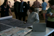 Discussion over the ability to connect state, local, and unknown green spaces with the charrette designer and local citizens. 