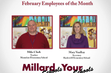 Employees of the Month are selected by their peers. It's an amazing honor in our Millard team of 3,000 staff members!