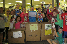 Willowdale Elementary students 'ReUse-A-Shoe', sending old sneakers to Nike to be recycled. A strong start with180 shoes collected so far!