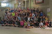 Congratulations to the pictured staff and students at Russell Middle School for winning the Millard Teen Summer Reading Program Trophy.