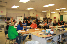 When students are away, teachers head back to class! Today's topic at Millard North was wellness with cooking and fitness classes.