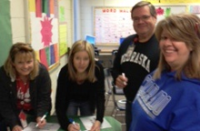 Central MS teachers actively engaged during professional development on Oct 18, 2012.