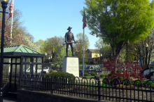 This shows a monument in Morristown. Credit Jared Kofsky.
