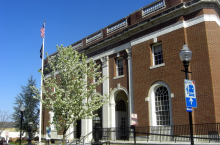 This photo shows the Morristown, NJ post office. Credit Jared Kofsky.