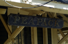 This photo shows the Peapack Train Station.