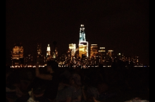Pier A in Hoboken on a summer night for "Movies Under the Stars"