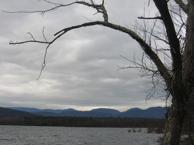 View across the Ashokan Reservoir in Ulster County.