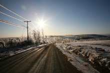 Flint Hill Road, Town of Amenia, Dutchess County.  March 7, 2011