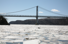 Hudson River from Wayras Park, City of Poughkeepsie, March 7, 2011