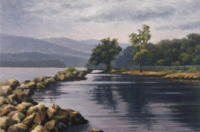From the lovely park in Croton.<br/>"Croton Landing I", 8" x 10", oil on canvas panel<br/>www.kefauverstudio.c<wbr/><span class="wbr"></span>om