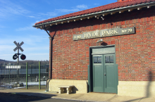 The Hyde Park Train Station in Dutchess County,