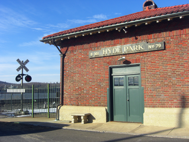 The Hyde Park Train Station in Dutchess County,