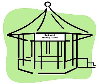 Building Designated Smoking Areas
