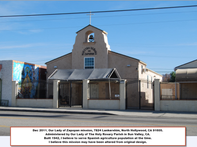 Santa Susana and Our Lady of Zapopan missions in North Hollywood